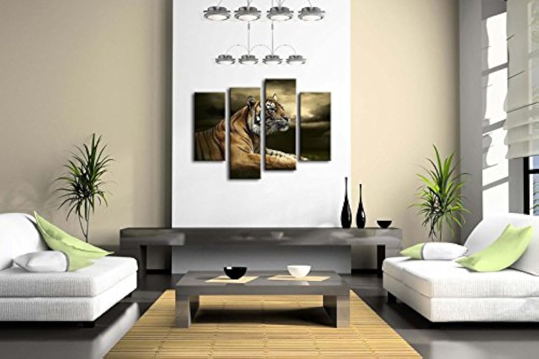 First Wall Art Pintura en 4 paneles, fresca, de colores