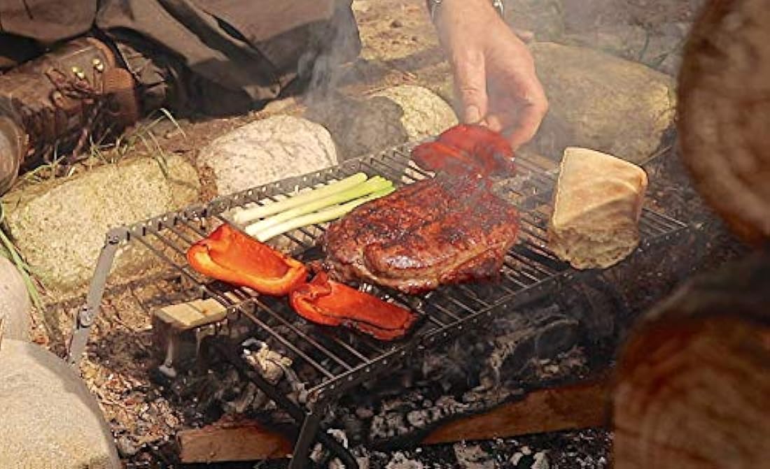 Parrilla de camping ligera portátil