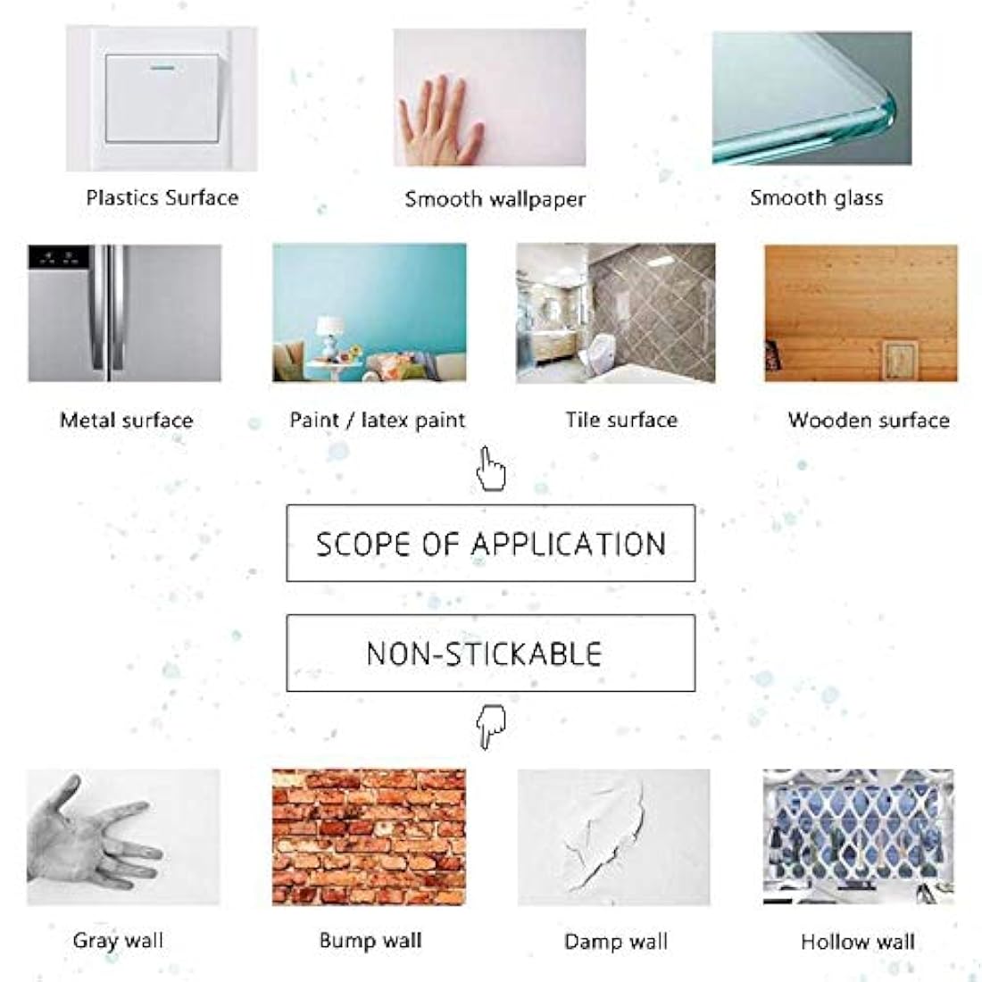 mural Pegatinas para decoración de pared de color negro