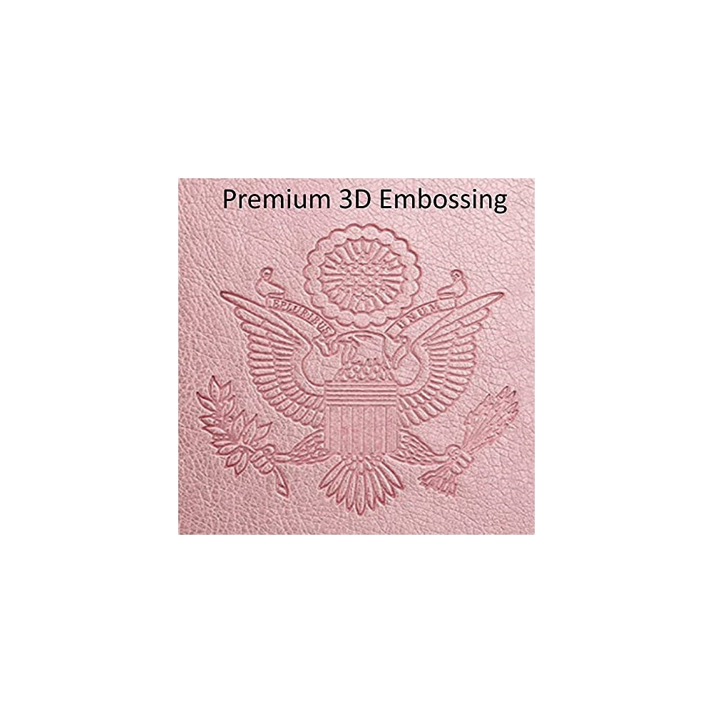 Porta Documentos y Tarjetas de piel sintética rosa