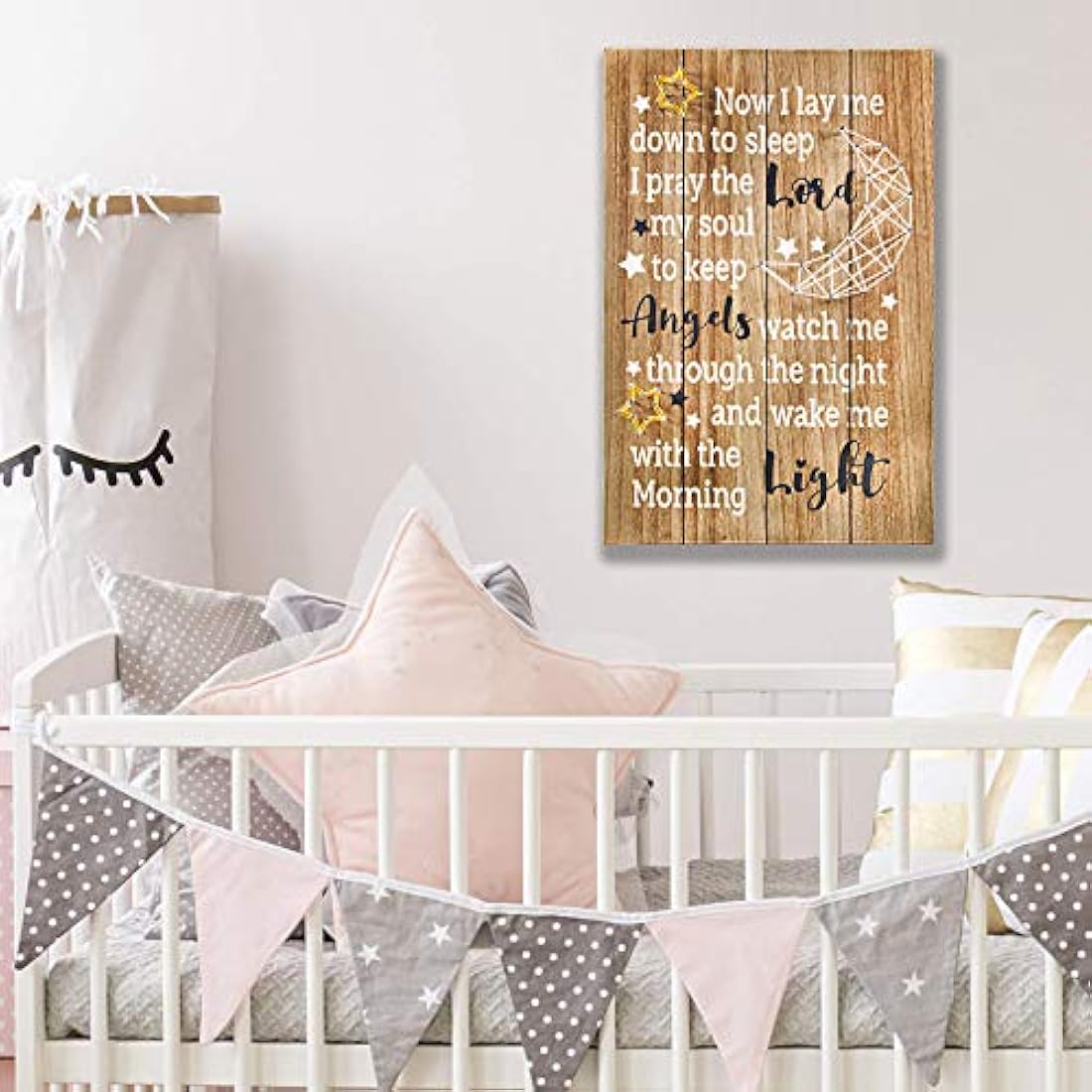 VILIGHT - Decoraciones de arte de pared de luna y estrella