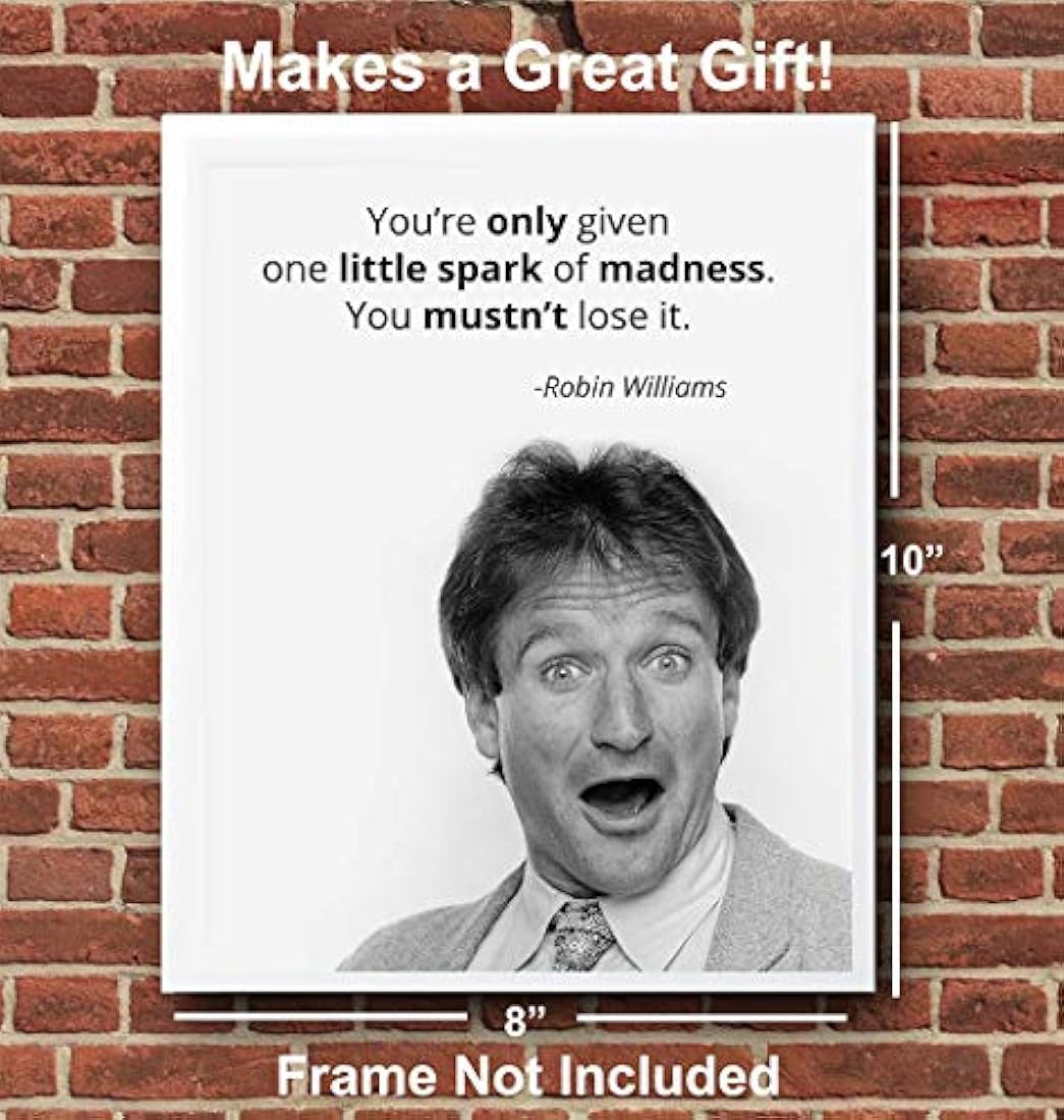 cartel decorativo de pared de Robin Williams