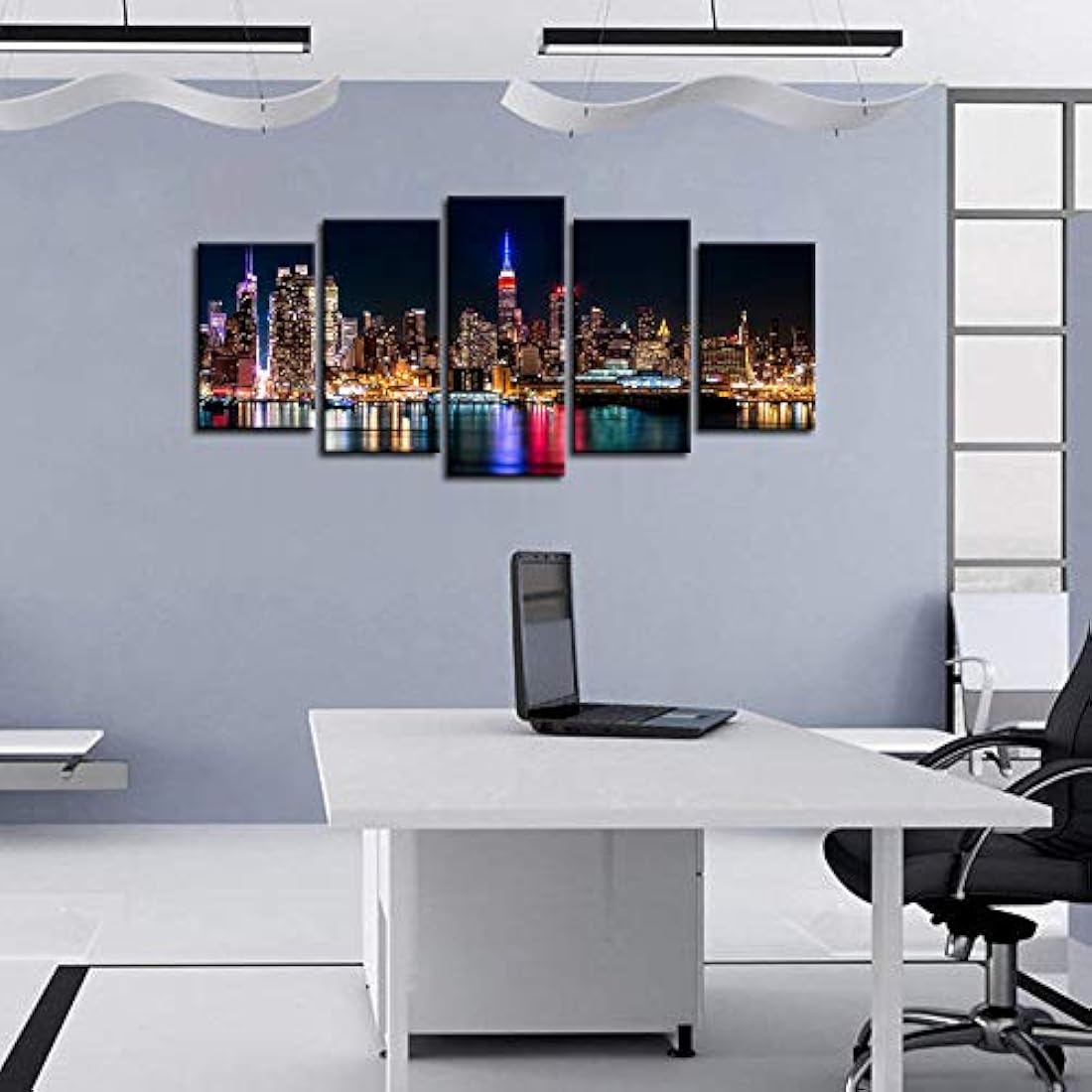 Biuteawal - Lienzo decorativo de pared de Nueva York