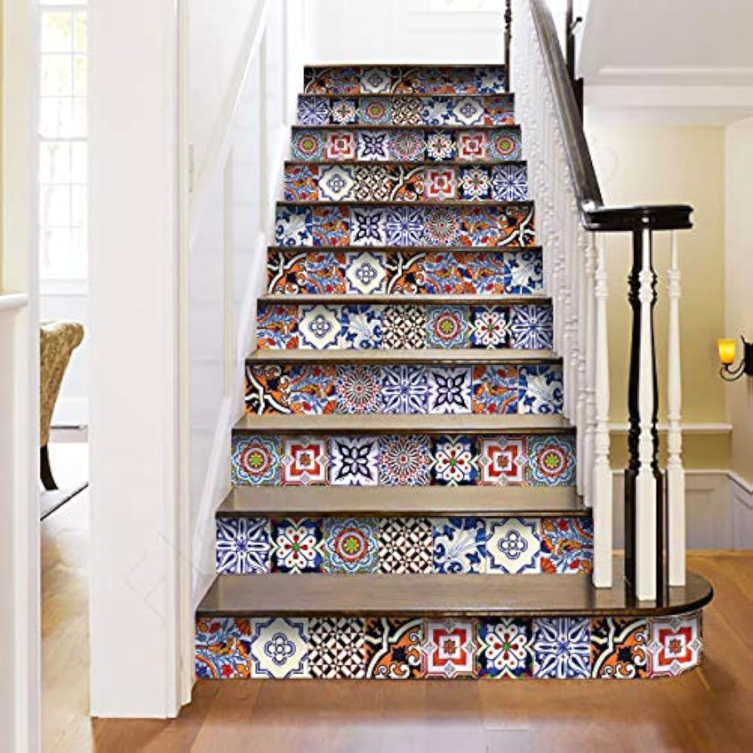 Juego de calcomanías para azulejos tradicionales