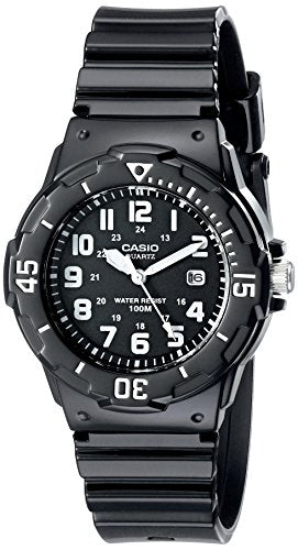 Casio LRW200H-1BVCF reloj clásico de resina negra de cuarzo