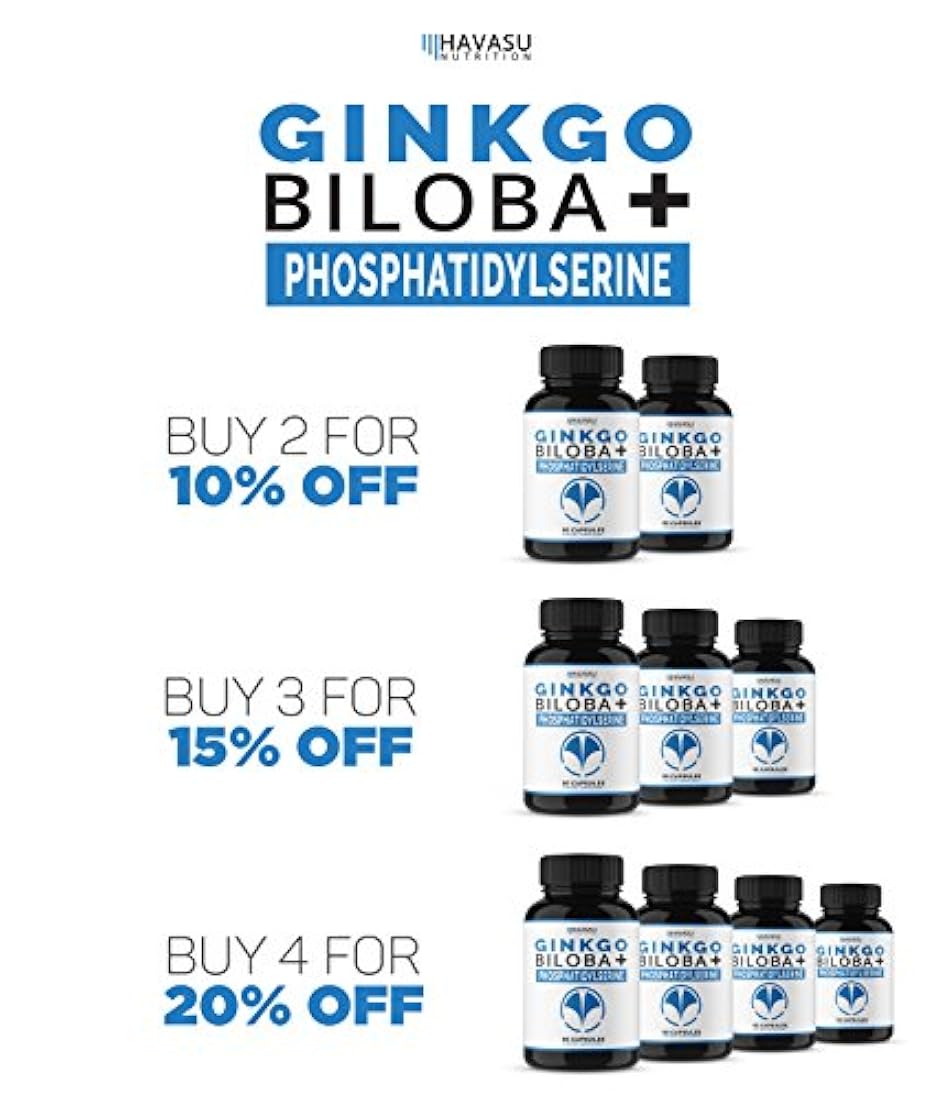 Havasu Nutrition Suplemento cerebral Ginkgo Biloba