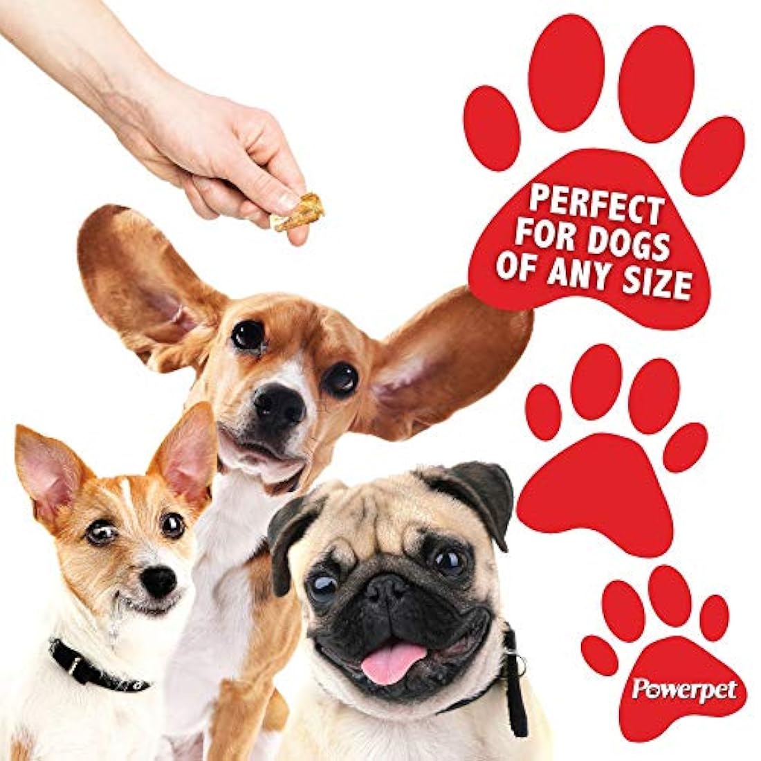 powerpet Bully Stick Bites 1Lb Dog Treats Natural