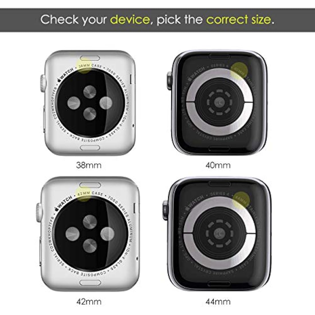 NewWays - Juego de 2 fundas para Apple Watch