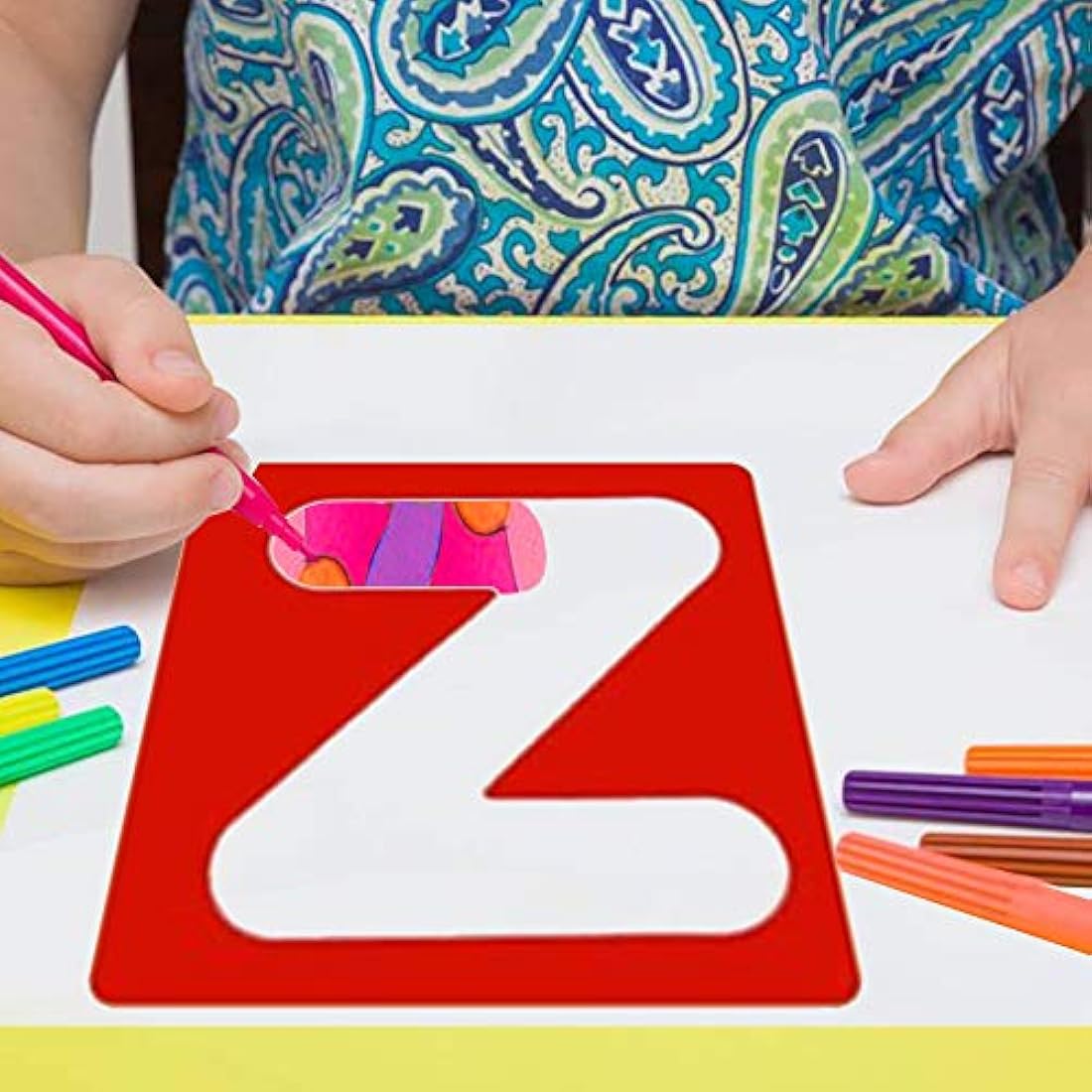 Juego de plantillas de letras del alfabeto de Karty