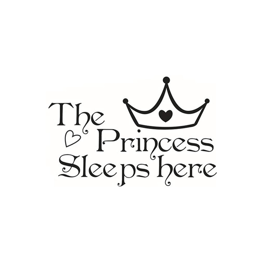 Stickers de Pared Princesa, Decoración PVC para Niña
