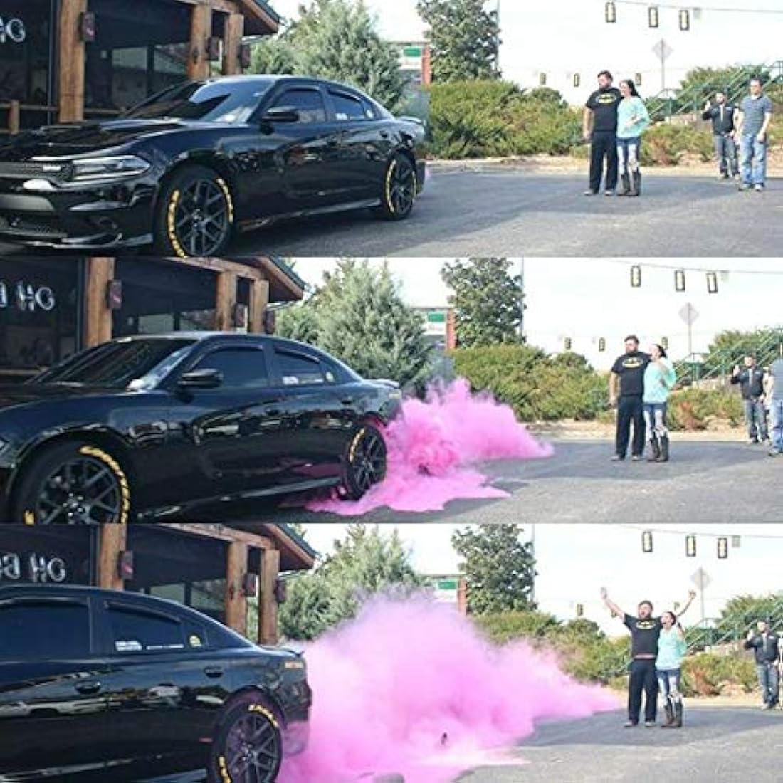 Color Blaze Black-Out polvo holi de revelación de género