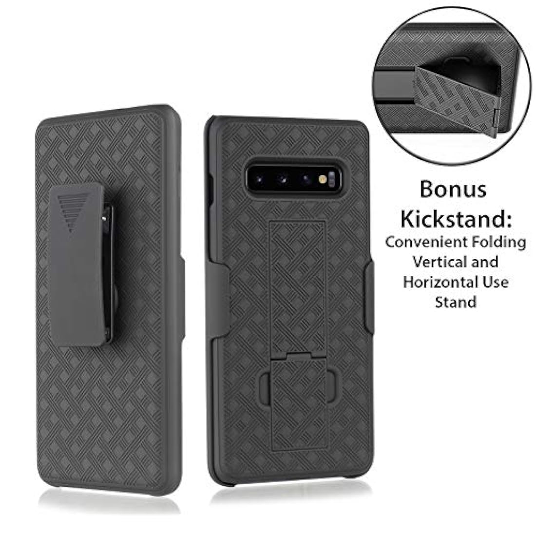 Funda para Samsung Galaxy S10, funda con clip para cinturón