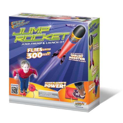 Original Geospace Jump Rocket Lanzador y juego de 3 cohetes