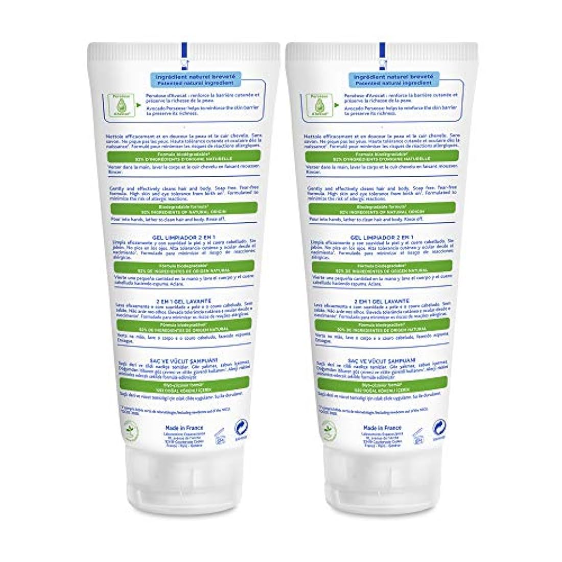 Gel de limpieza 2 en 1 para el cuerpo y el cabello del bebé