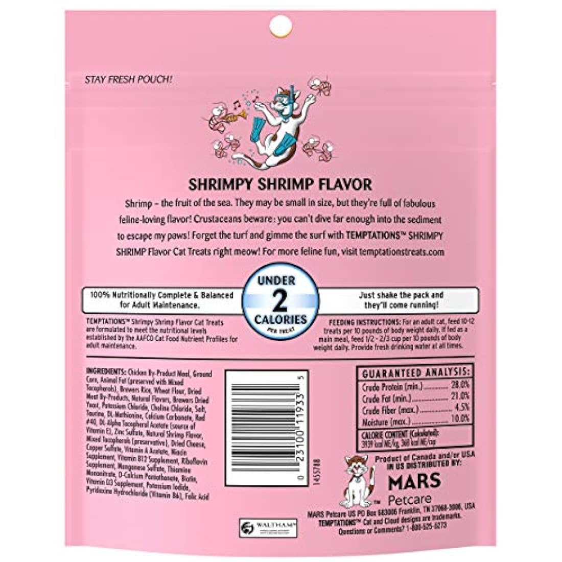 TENTACIONES Classic Crunchy and Soft Cat Treats 6.3 oz