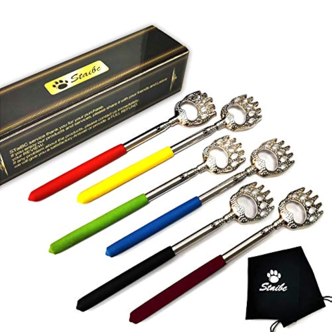 Rascador de espalda con mango de goma suave