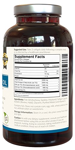 Suplemento de aceite de pescado Viva Naturals Omega 3