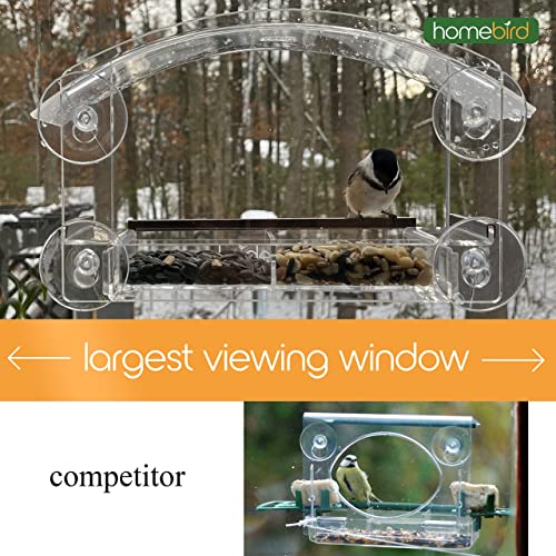 Comedero para pájaros con ventosas fuertes – Ventosa para pájaros caseros alimentador para pájaros ventana de pájaros transparente para ventana, comedero para pájaros de casa, amantes de la vida salvaje