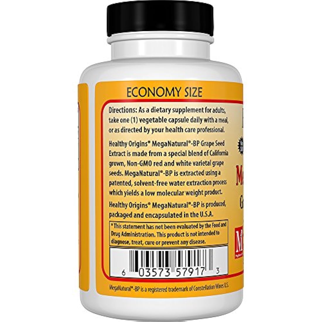 Healthy Origins extracto de semilla de uva meganatural