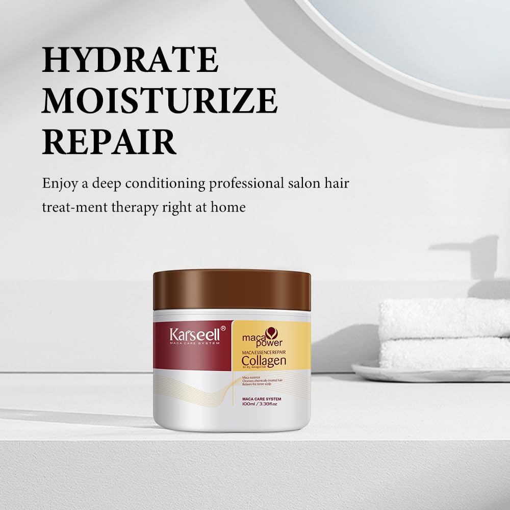 Tratamiento capilar con colágeno, reparación y acondicionador