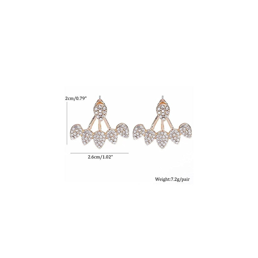 Aretes de flor de loto para mujeres 9 pares