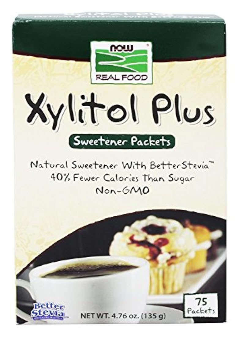 Now Foods Xylitol Plus Stevia paquetes