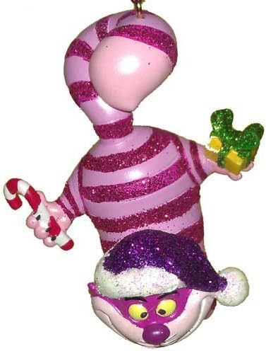 Adorno Navideño Gato de Cheshire con Brillo - Modelo Alicia