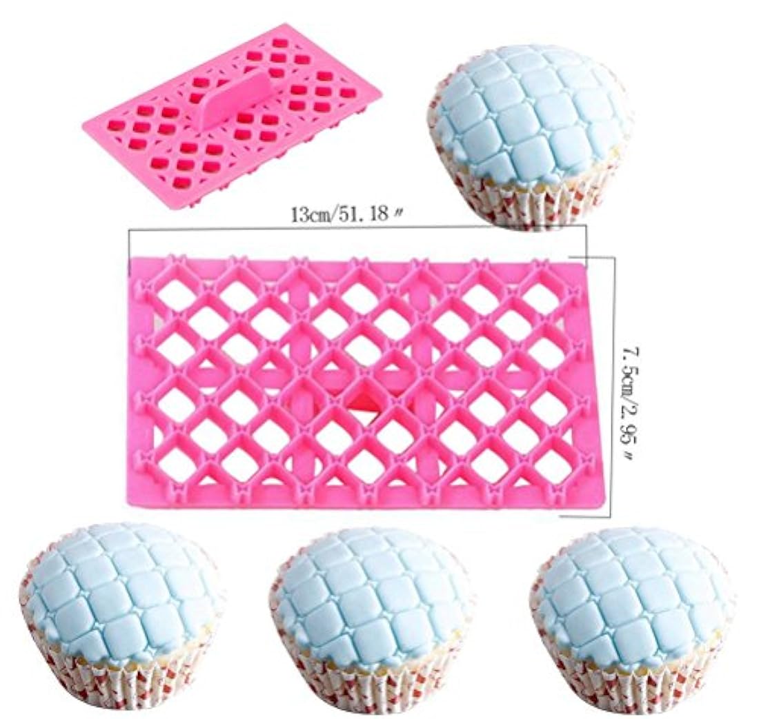 Encaje de Flor y Con Forma De Diamante Moldes para galletas