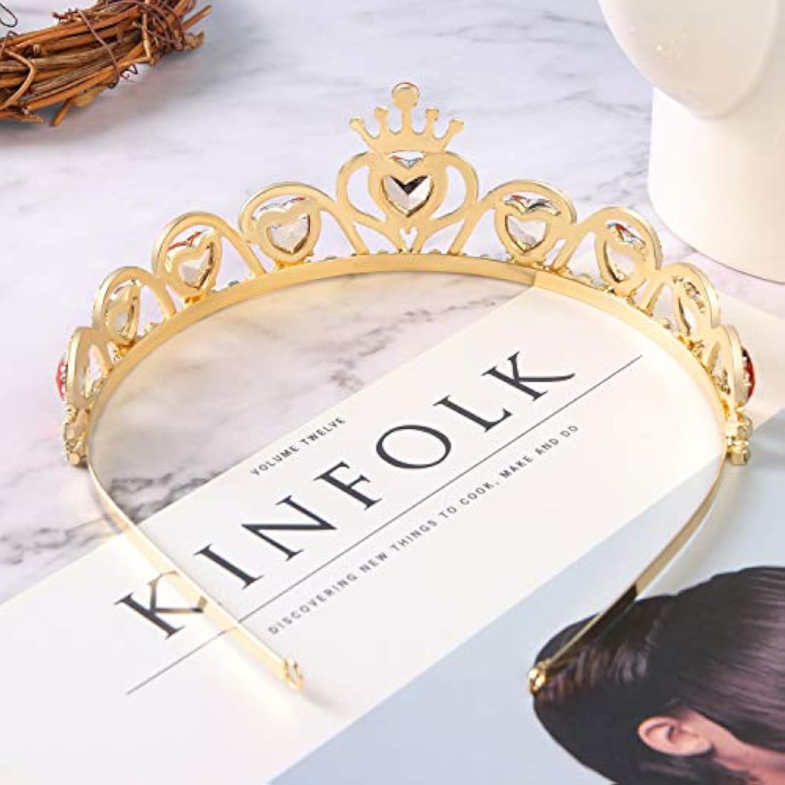 Tiara de corazón rojo Descendientes disfraz tocado reina