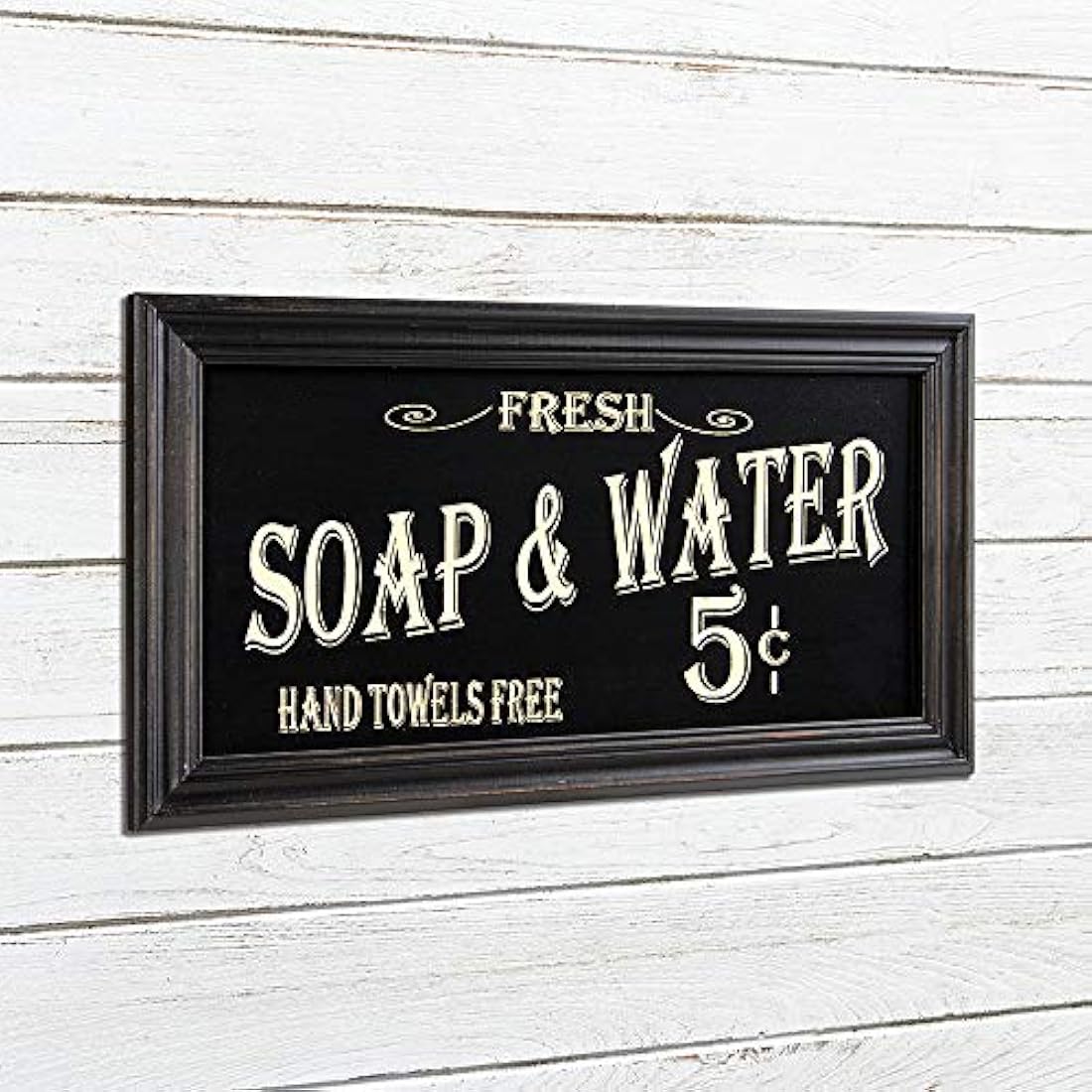 arte para la pared con publicidad de baño vintage,