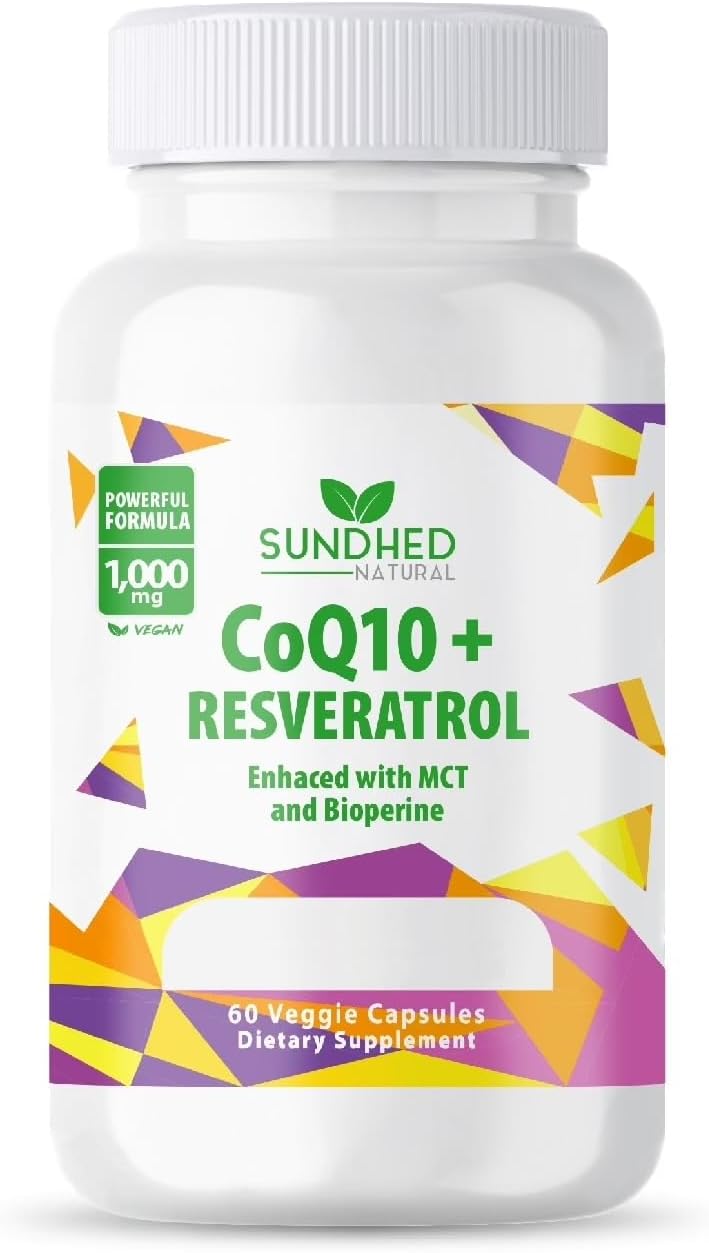 CoQ10 Antioxidante Poderoso (Capsulas CoQ10+Resveratrol)