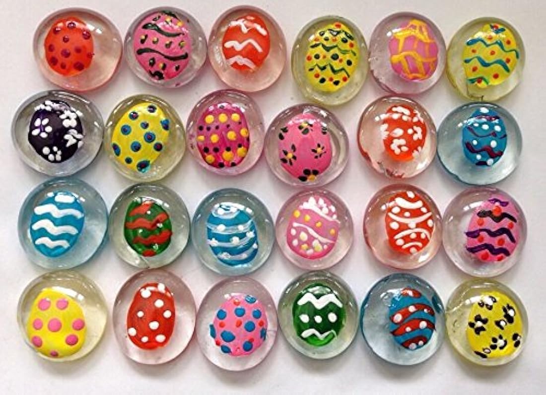 Piedras de cristal pintadas a mano, recuerdo de fiesta