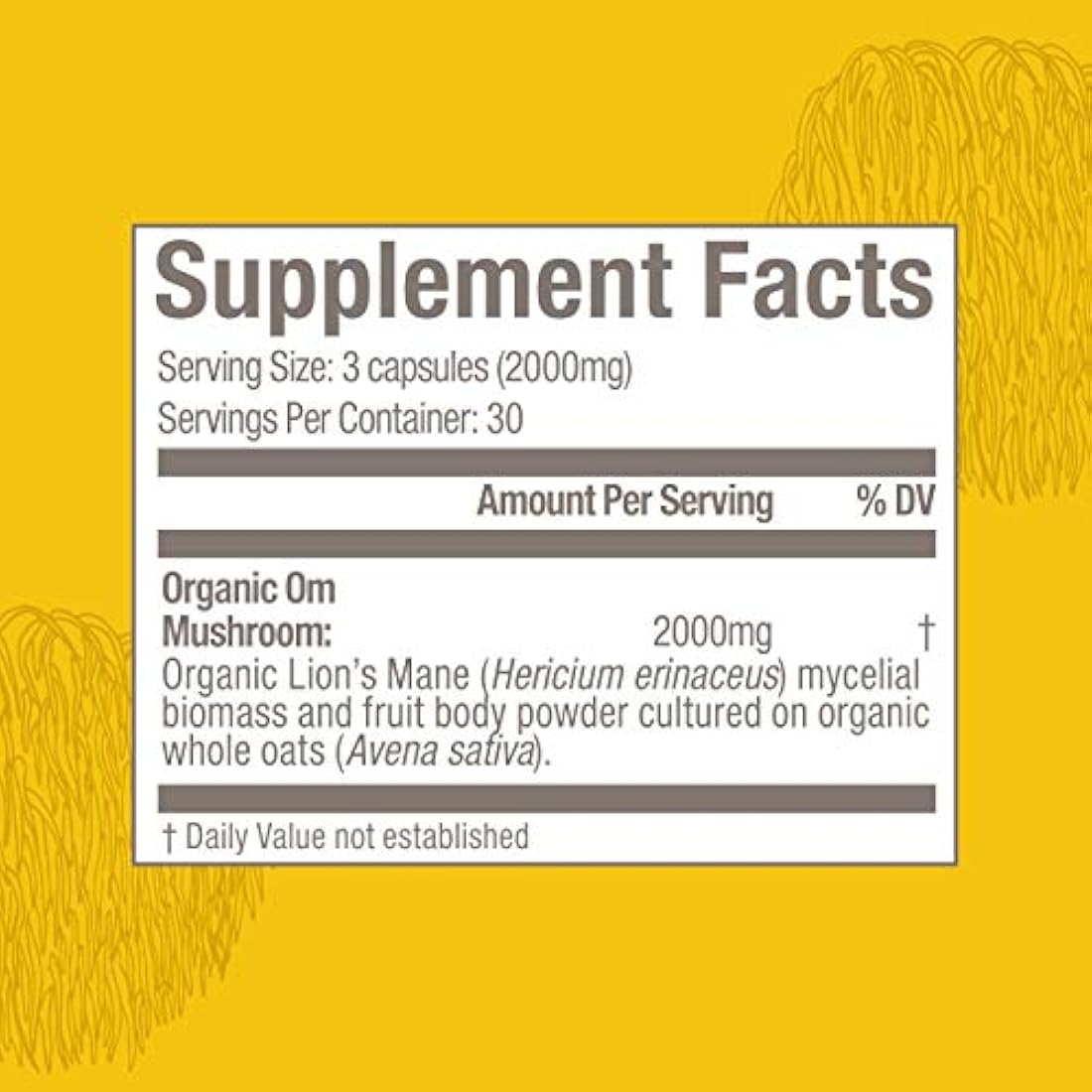 Om Organic Sushroom Nutrition - Suplemento vitamínico