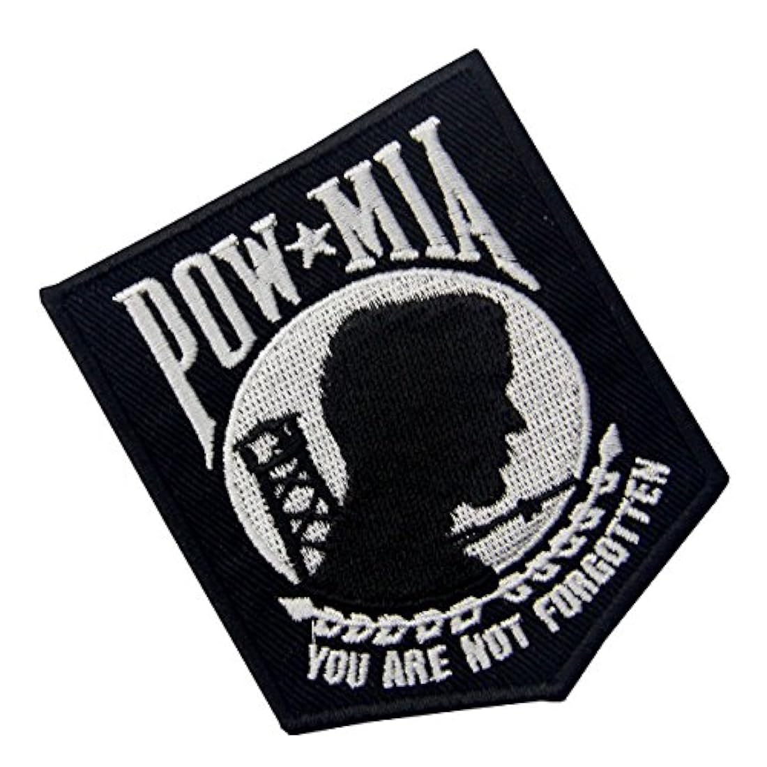 Pow MIA no olvidado bordado iron on Sew On Patch