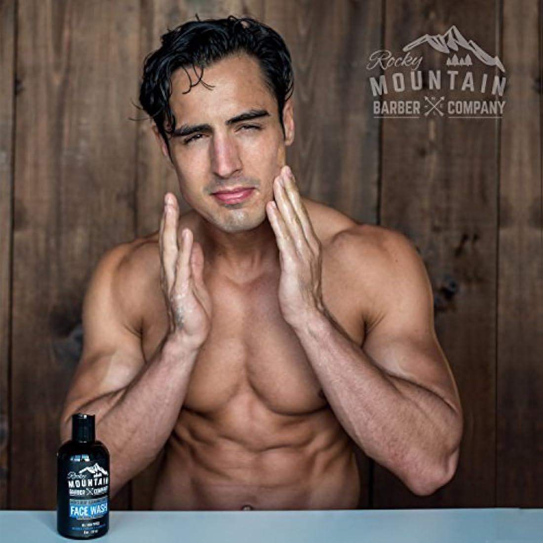 Rocky Mountain Barber Limpiador de lavado facial para hombre