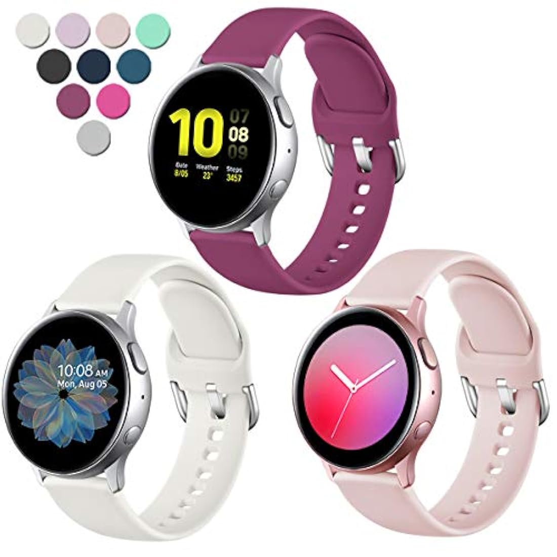 Lerobo Bandas compatibles con Samsung Galaxy Watch Active