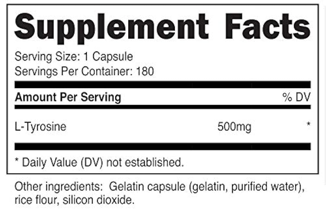 Cápsulas L tirosina