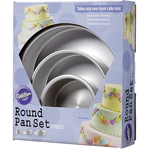 Juego de moldes para pastel redondo