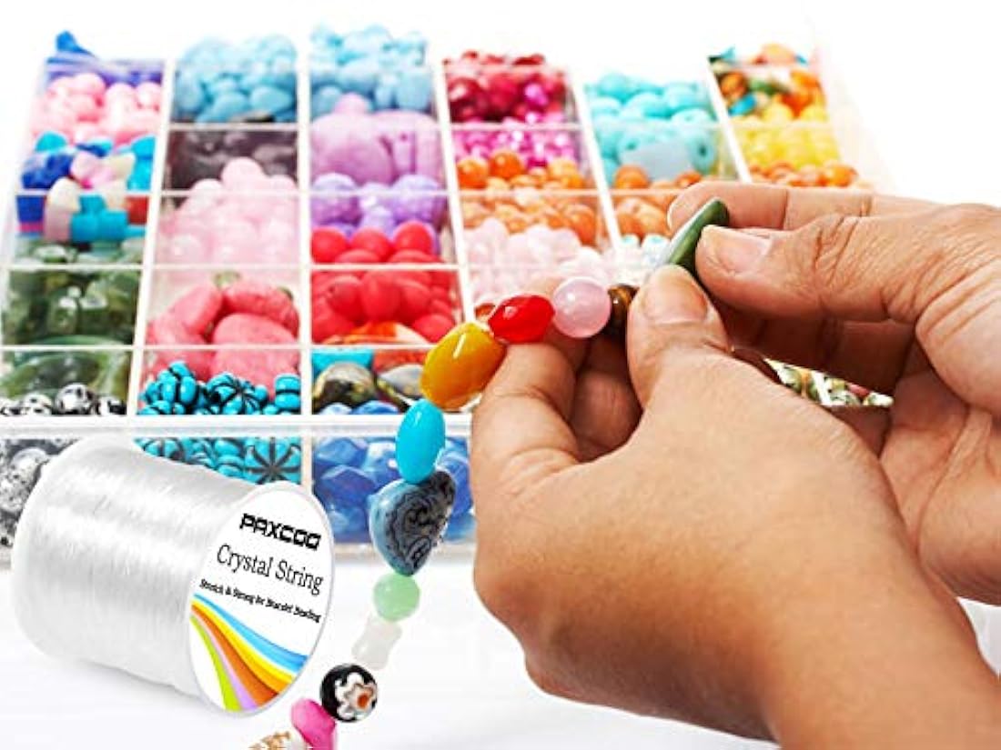 Paxcoo - Cuerda elástica de 0.031 in para pulseras