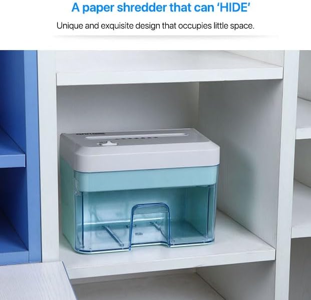 Mini Trituradora de Papel Micro Corte, Eléctrica, Portátil