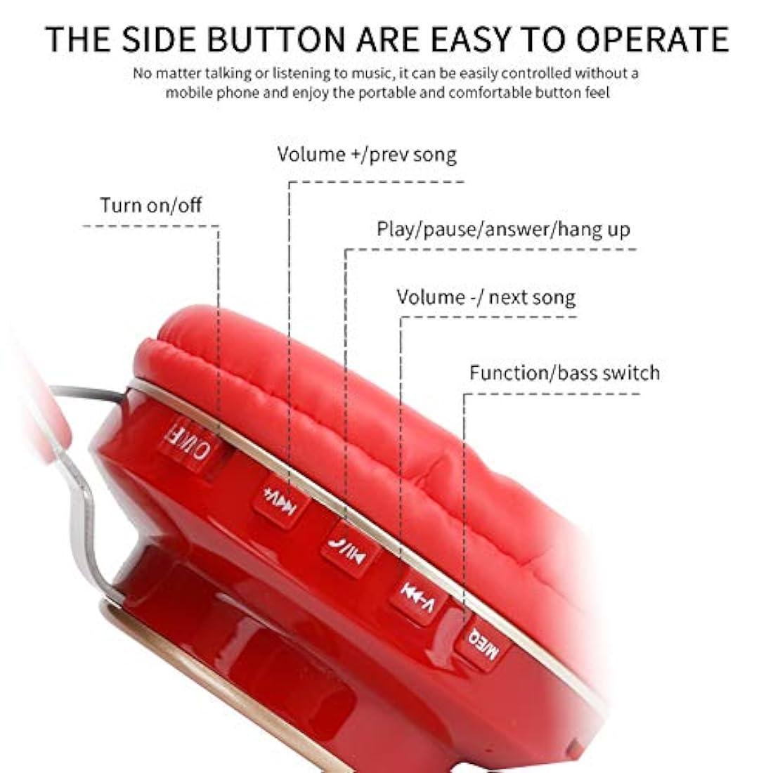 Audífonos inalámbricos Bluetooth 5.0 HiFi plegable