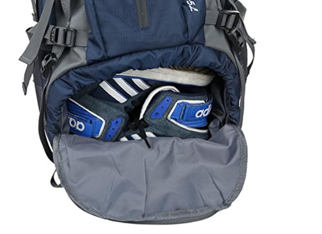 WoneNice Mochila de senderismo impermeable de 50 l