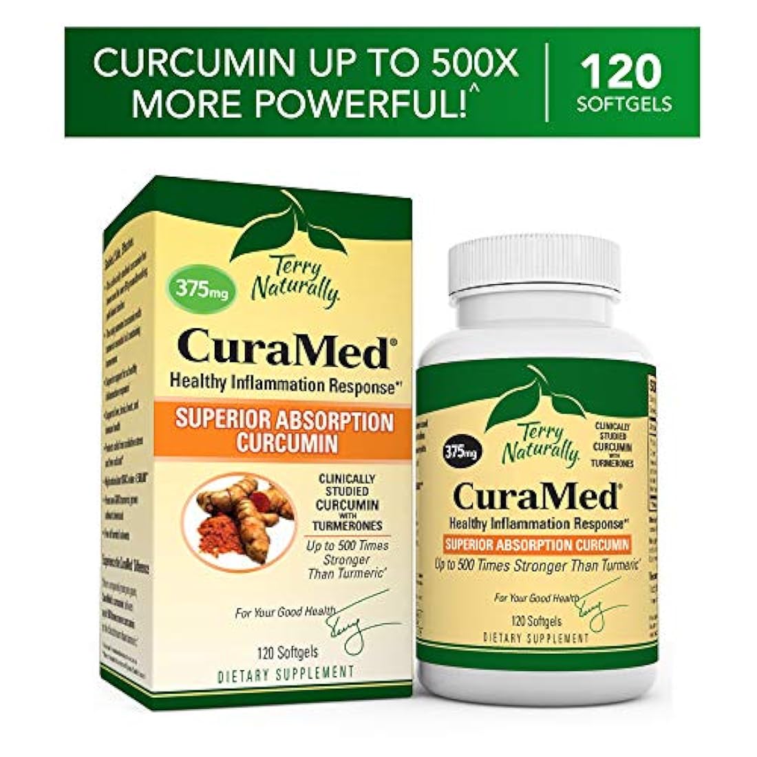 Terry Naturalmente CuraMed 375 mg - 120 geles suaves