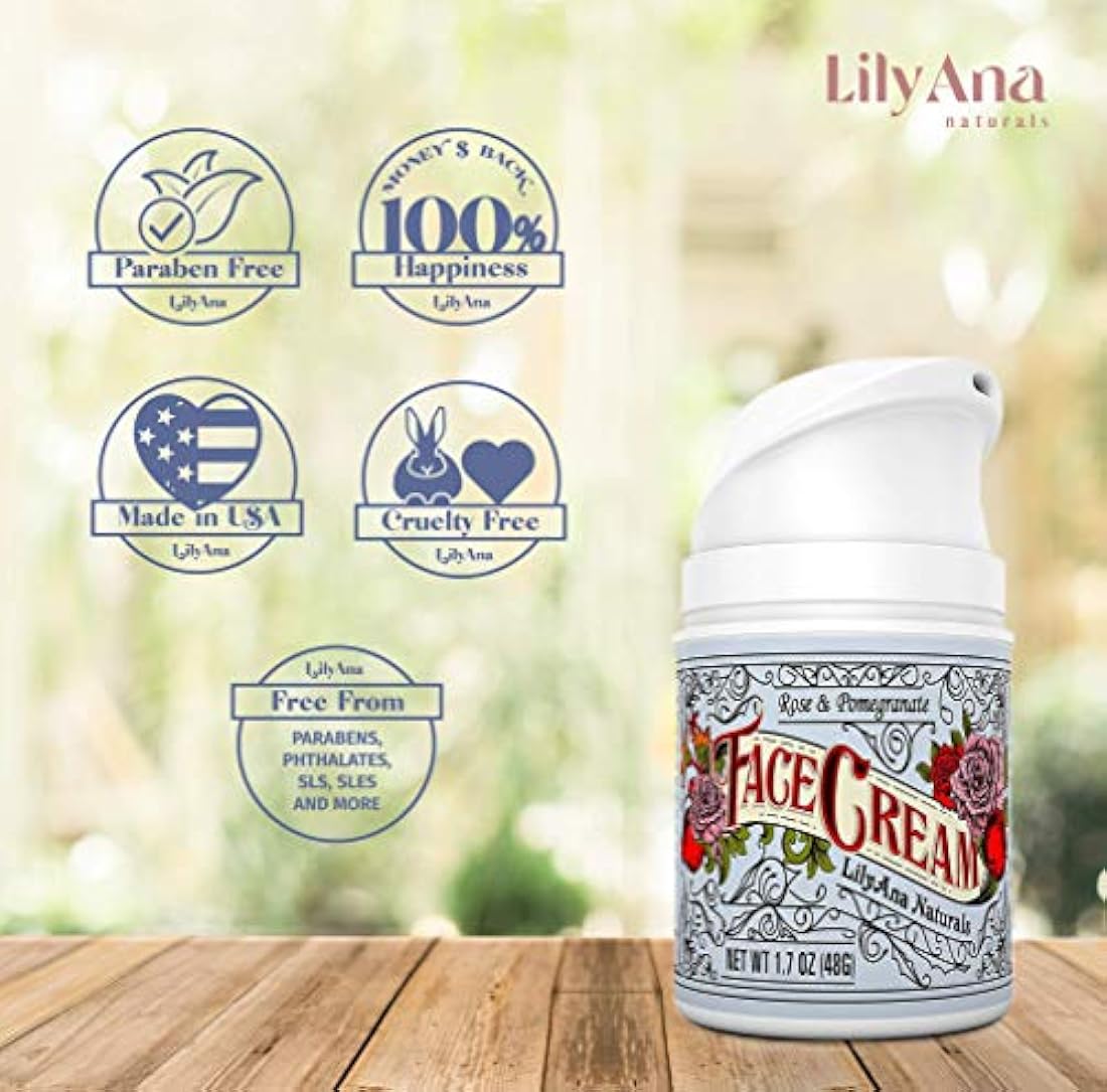 Crema Facial humectante 1.7 oz Cuidado natural de la piel