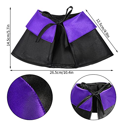 Dxhycc Disfraz de Halloween para mascotas, disfraz de mago de gato, disfraz divertido de mago y sombrero de mago para perros pequeños, trajes de gatos