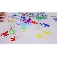 40 piezas de manos adhesivas para niños, caja de tesoros elástica, juguete para el aula, premio, estudiantes, sensorial, caja de premios a granel, relleno de cofre, palo, suministros para fiesta de mano, regalo para niños y niñas