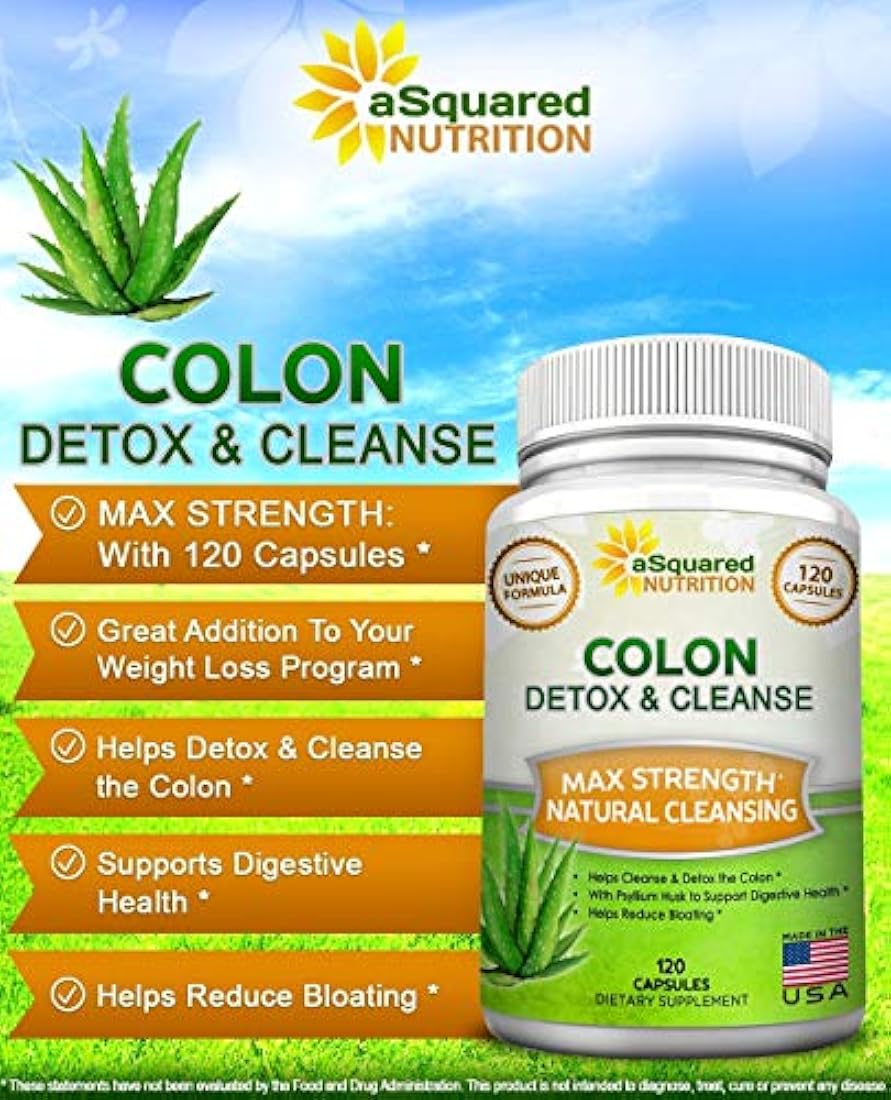 Colon Cleanse para bajar de peso 120 cápsulas
