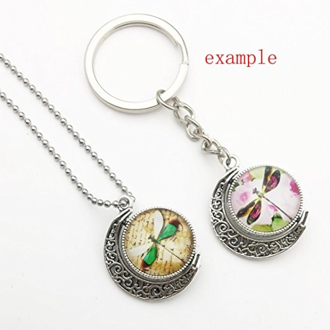 Rotación Doble Lado Redondo Bisel Colgante Bandejas Base Cabujón Ajustes Bandejas Colgante Blanks Joyería Haciendo DIY Resultados