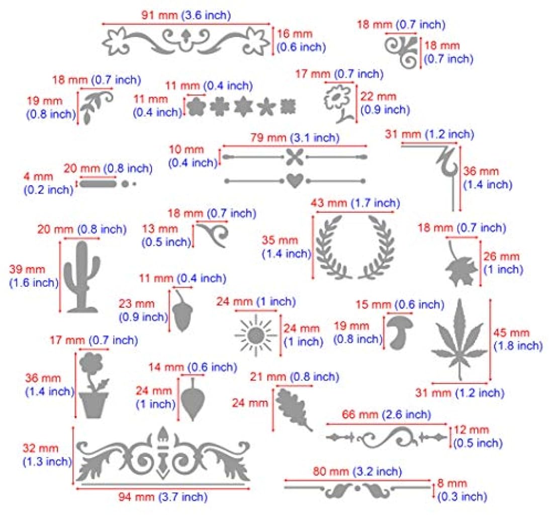 Aleks melnyk 1 Bullet Journal Stencil – Naturaleza