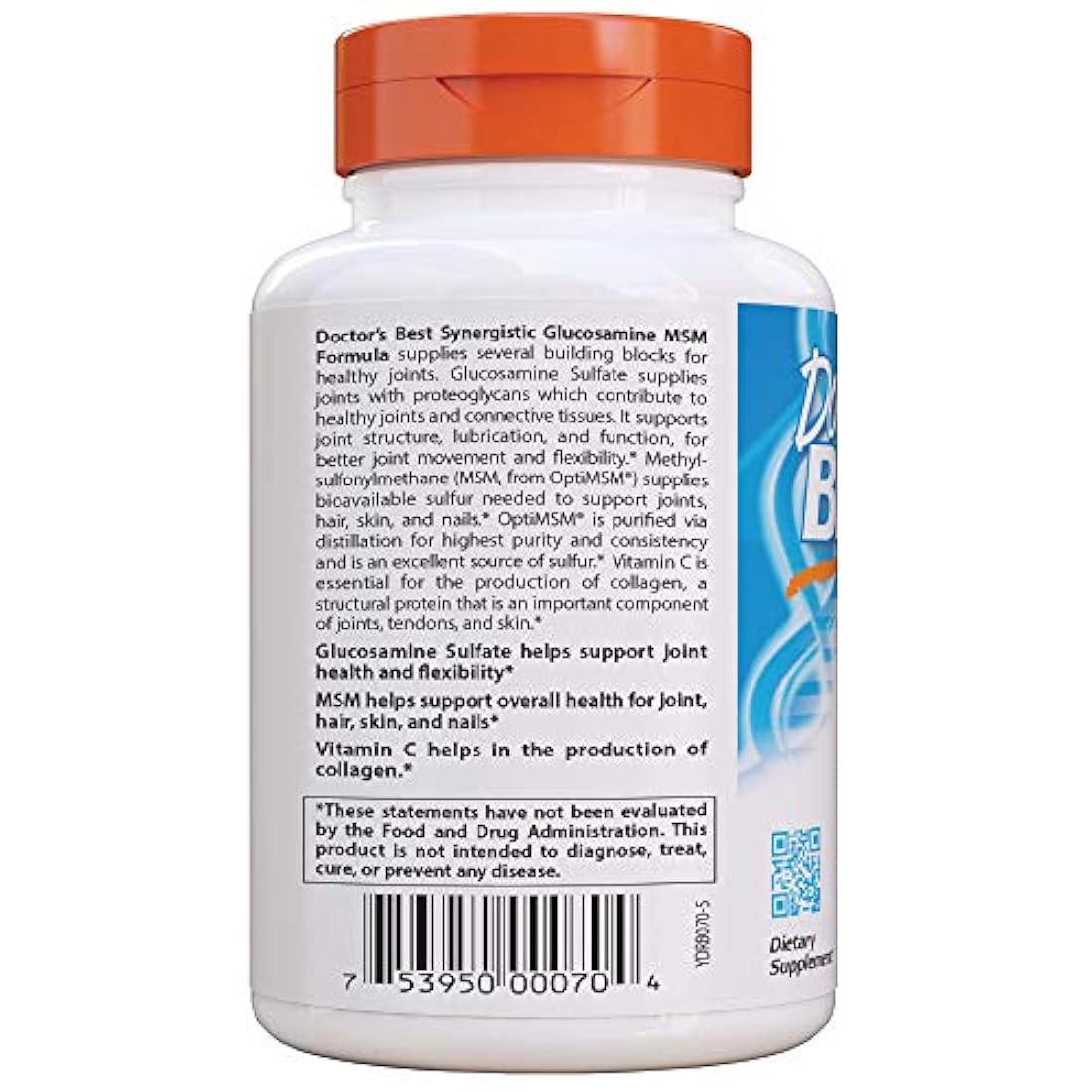 Sinérgica Glucosamina MSM Fórmula, 753950000704, 1, 1